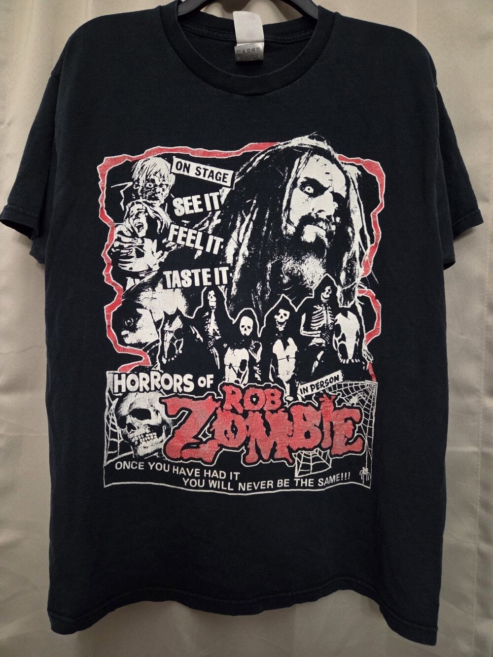Vintage Horrors Of Rob Zombie Concert T Shirt Size Large